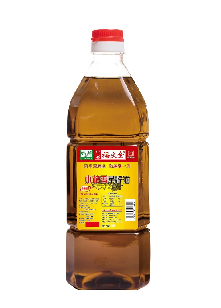 生态福庆全小榨香菜籽油 1.5升